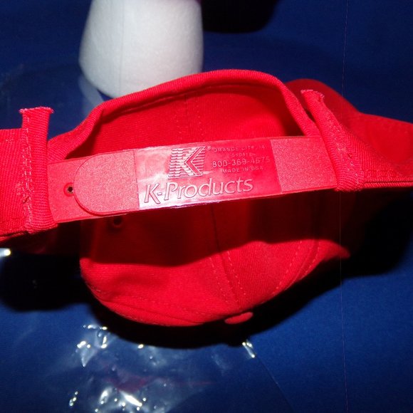 Vintage Farmland Baseball Cap Trucker's Hat - Red - Never Worn - Adjustable - Picture 4 of 4